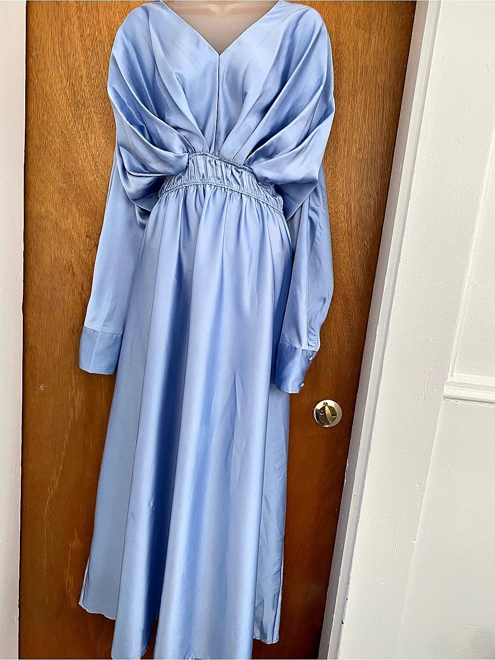 SHEIN Curve Maxi Dress in Blue OXL Like New